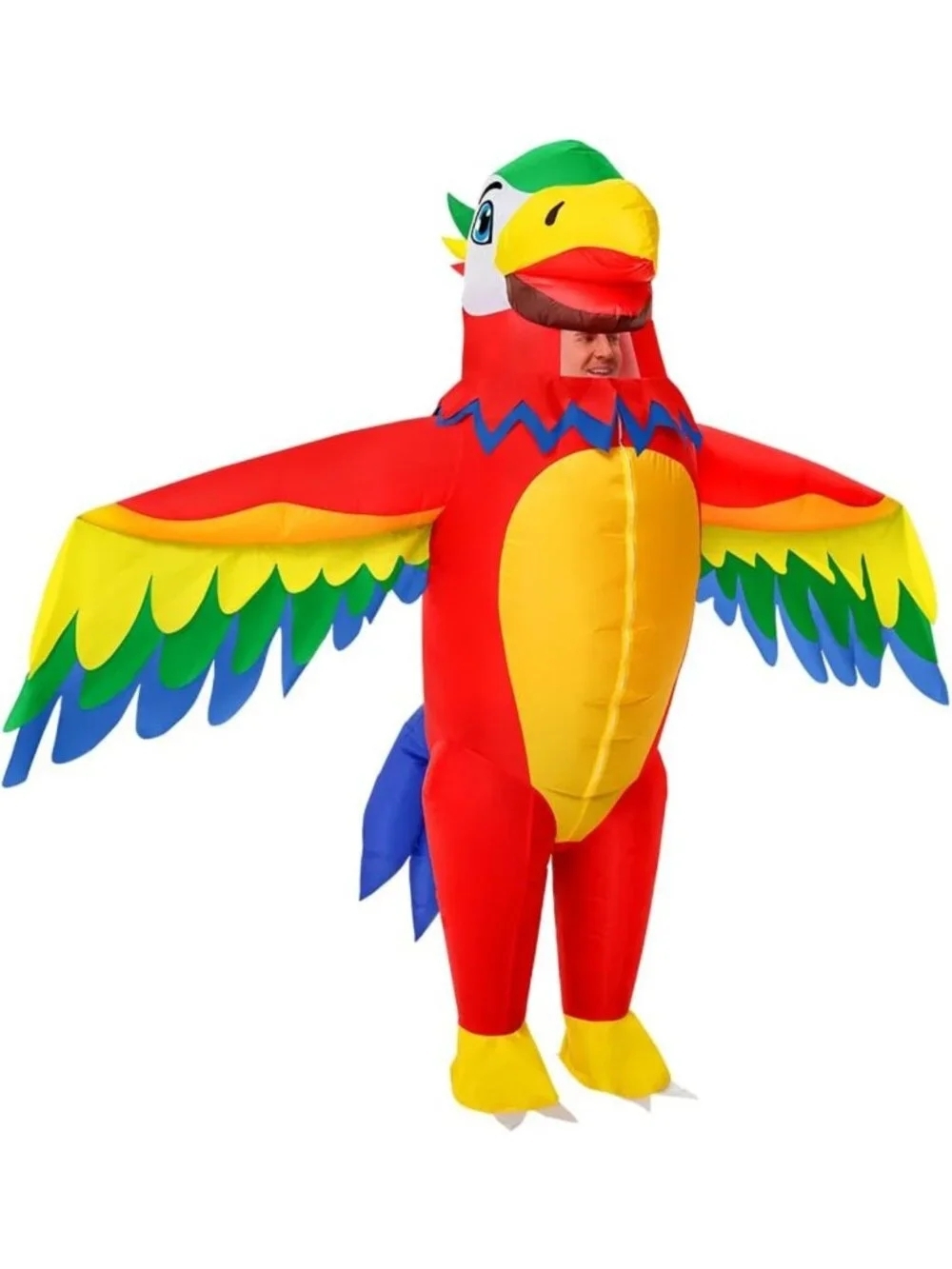 Inflatable Parrot Costume for Adults - Funny Full Body Blow Up Outfit for